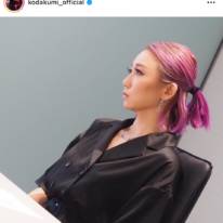 倖田來未、NEWヘアカラーの横顔SHOTに反響「最高」「ホント何色でも似合う」