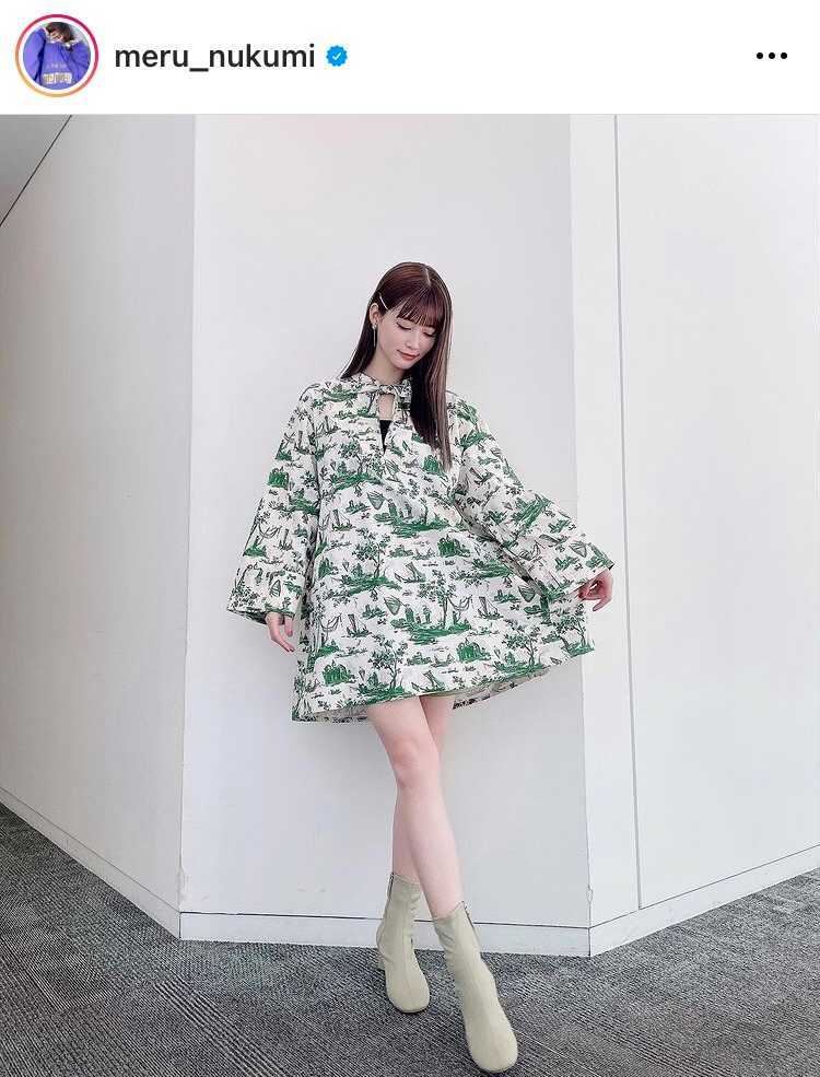 脚が細長いっ！」めるる、すらり美脚のワンピースSHOT公開「スタイル