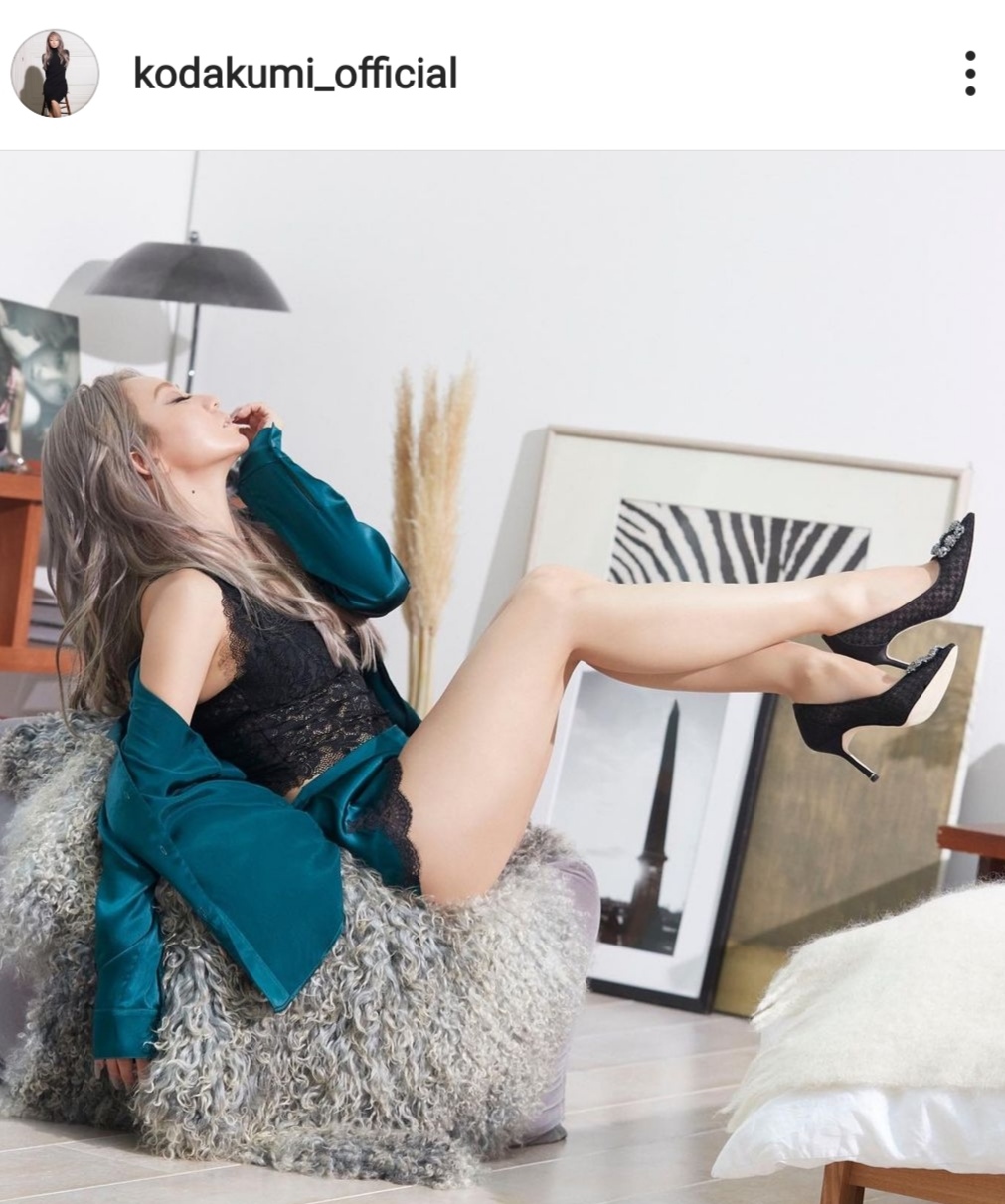 倖田來未、美脚のヒールSHOT＆オーバーサイズコーデに反響「セクシーさ