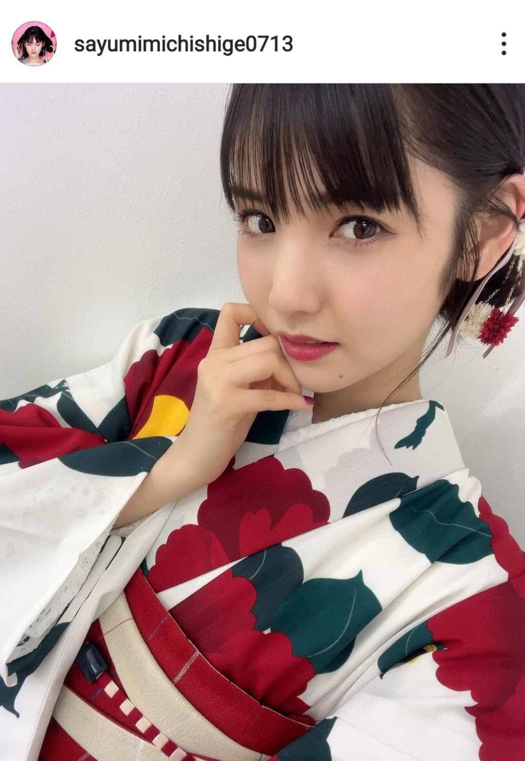 「しっとり美人」道重さゆみ、華やかな和装SHOTをファン絶賛「目の保養」「似合ってる」メイン画像