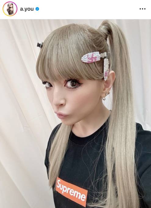 浜崎あゆみ、ツインテヘアのお茶目顔SHOT公開＆ファンの“大歓声”に感謝「最高すぎる時間をありがとう」