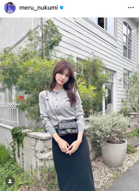 めるる、ほっそり美スタイル際立つタイトスカートSHOTに反響「顔