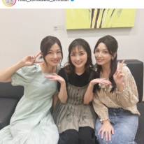 石川梨華、元ハロプロメンバーとの仲良しSHOTにファン大歓喜「夢じゃないんだよね？」「3人ともきれい」