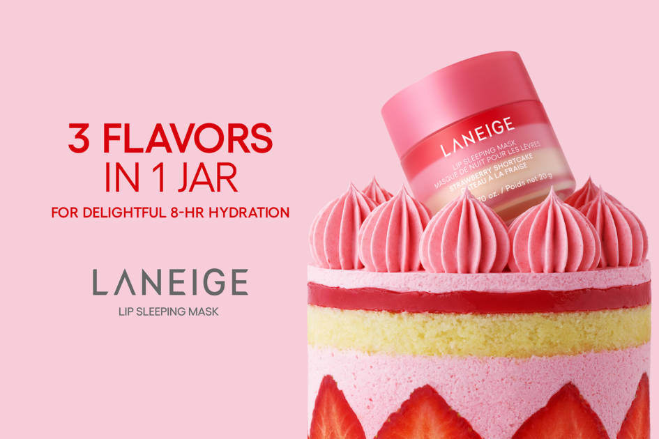 LANEIGE、リップスリーピングマスクから3層で楽しむフレーバー「ショートケーキ」が新登場！サムネイル画像!