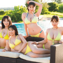 本郷柚巴・榎原依那・溝端葵・高野真央が夢の共演！眩しい水着姿で豊満な美ボディ全開