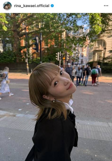 川栄李奈、ロンドンでパシャリ！無邪気な笑顔SHOTに「最高に可愛い」「天使さん」の声