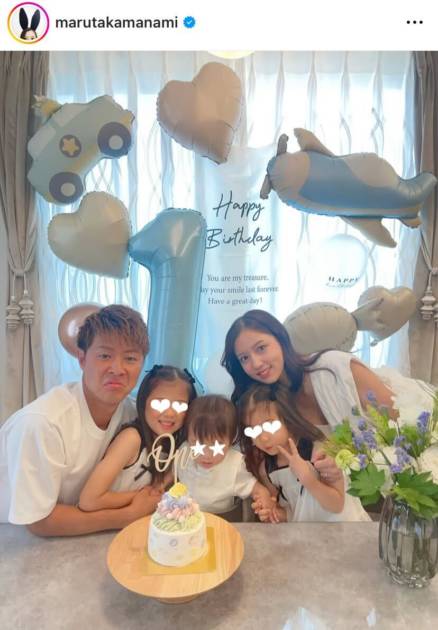 丸高愛実、長男が1歳に！幸せ家族SHOTにファンほっこり「旦那様にそっくり」「これからの成長楽しみ」サムネイル画像!
