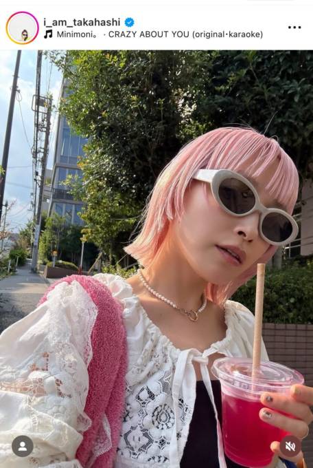 高橋愛、大胆イメチェンのピンク髪SHOTに反響「めちゃめちゃ似合ってます」「本当に可愛いです！」