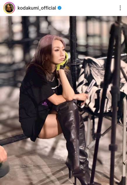 倖田來未、美太ももの“プ女子ファッション”で真剣リハーサル「東京公演まで ぎゃ！後4日！」サムネイル画像!