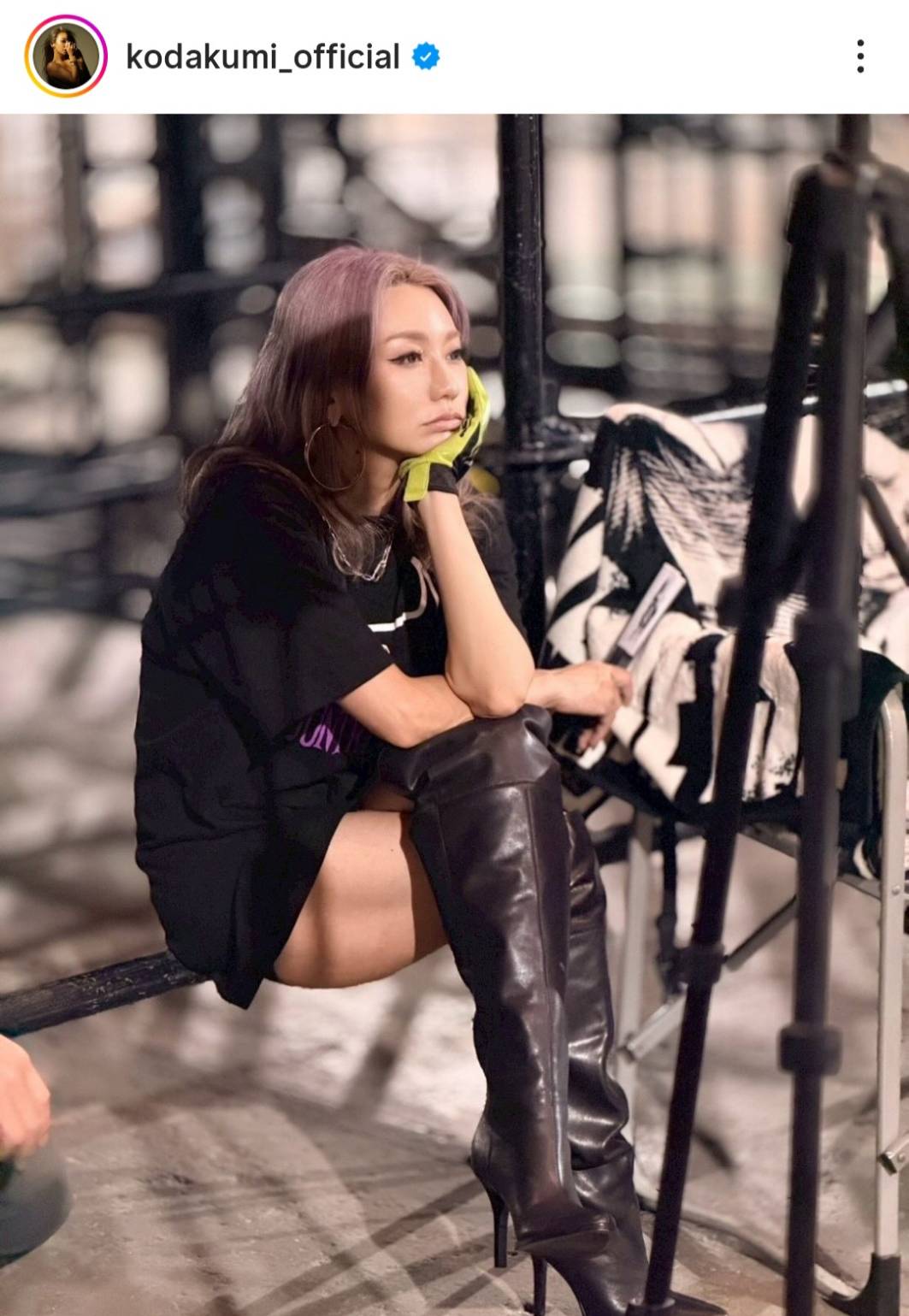 倖田來未、美太ももの“プ女子ファッション”で真剣リハーサル「東京公演まで ぎゃ！後4日！」