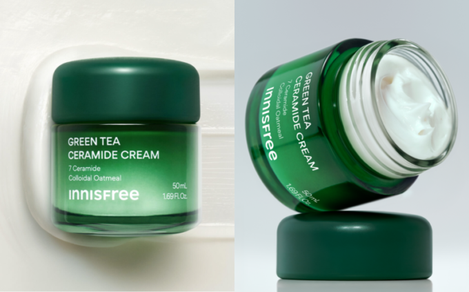 INNISFREE、この冬限定の「グリーンティー セラミド バリア クリーム セット」を数量限定発売