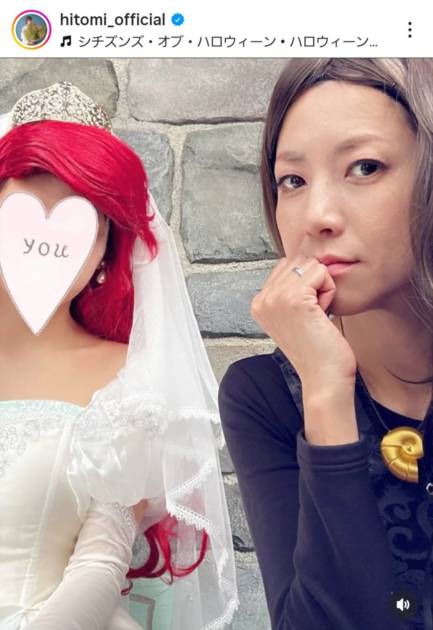 hitomi、16歳長女との“Dハロ”満喫SHOT公開「娘はやりたい仮装で大満足だったみたい」サムネイル画像!