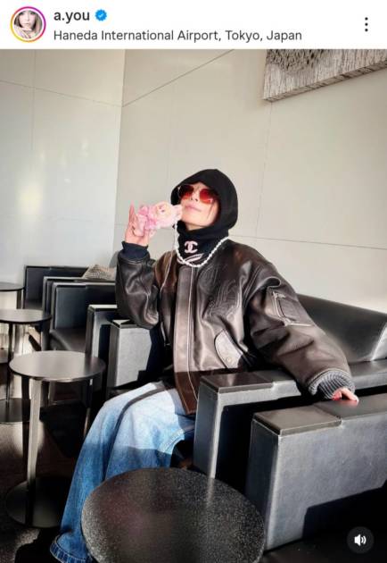 浜崎あゆみ、北京へ向けて出国の空港ファッションに反響「素敵」「冬仕様ayuちゃん可愛ええ」サムネイル画像!