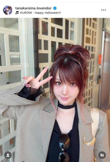 田中れいな、ステージ映えするピンクヘアSHOTに反響「何でも似合う」「クールで可愛い」