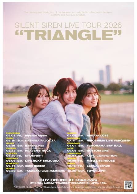 SILENT SIREN、8th FULL ALBUM ”TRIANGLE” 2026年4月15日(水)発売決定！アルバムを提げた全国ツアーも開催サムネイル画像!