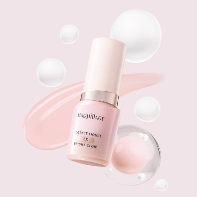 マキアージュ、ファンデ美容液から白玉のような明るさを仕込む「エッセンスリキッド EX ブライトグロウ」誕生サムネイル画像!