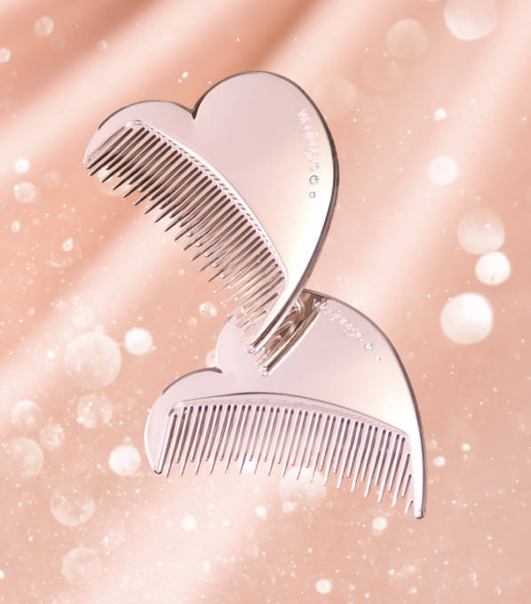 上海　高級ヘアコーム　❤︎ 人気 Wonjungyo Hair、ラインストーン輝くハート型「グロウコーム」が登場