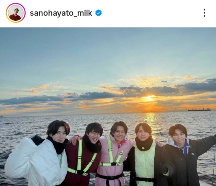 佐野勇斗、M!LKメンバーと見た初日の出SHOTにファン感動「最高のグループ」「5人の絆に涙」サムネイル画像!