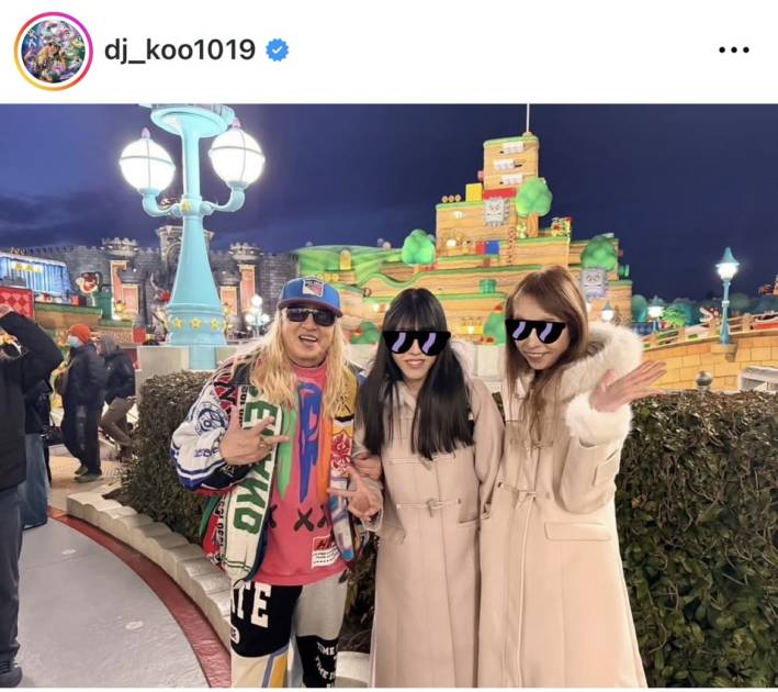 DJ KOO、家族でユニバ満喫！休日の親子3SHOT公開「僕を発見してくれる人も多くてw」サムネイル画像!
