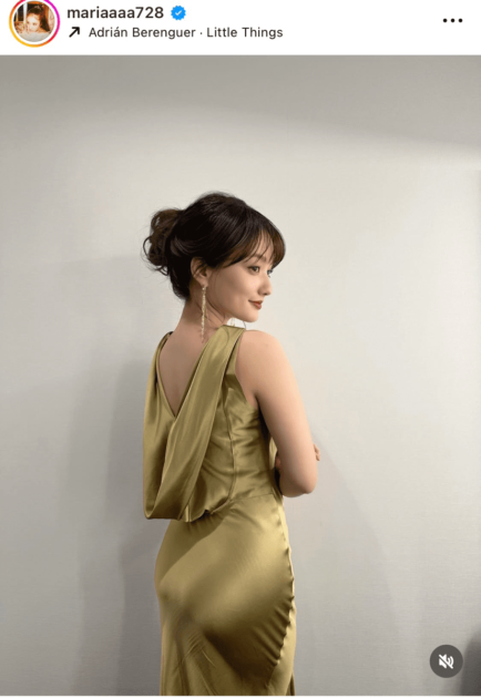 「スタイル抜群」谷まりあ、美ボディライン際立つゴールドドレスSHOに反響「めっちゃセクシー」サムネイル画像!