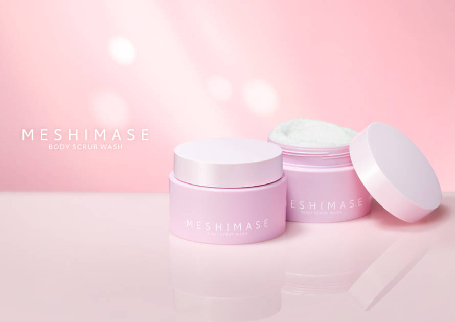 MESHIMASE、白玉ボディスクラブで全身透明感ケア「ボディスクラブウォッシュ」発売サムネイル画像!