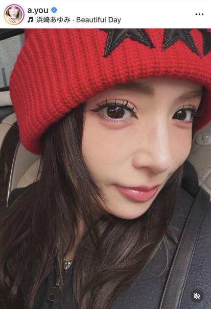 浜崎あゆみ、ぱっちり目ヂカラの顔アップSHOTに反響「あゆしか勝たん」「超素敵」サムネイル画像!