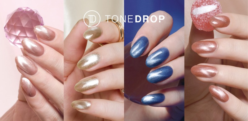 TONE DROP、透明感×美発色の速乾マグネットポリッシュ春の新色4色が登場サムネイル画像!