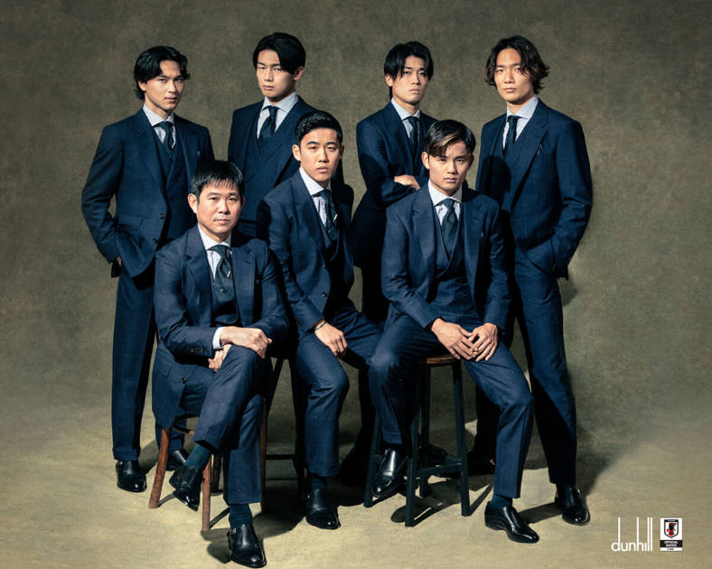 ダンヒル、森保一監督と日本代表選手を起用した「SAMURAI BLUE COLLECTION 2026」発表サムネイル画像!