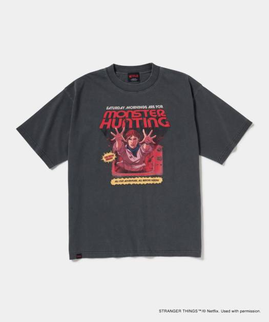 「ストレンジャー・シングス 未知の世界」MONSTER HUNTING Tee ELEVEN／Size M-XL／Price￥7,700（税込）