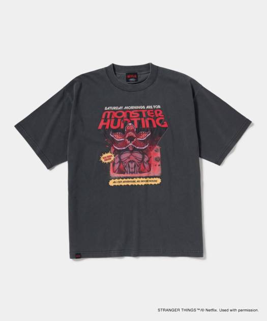 「ストレンジャー・シングス 未知の世界」MONSTER HUNTING Tee DEMOGORGON／Size M-XL／Price￥7,700（税込）