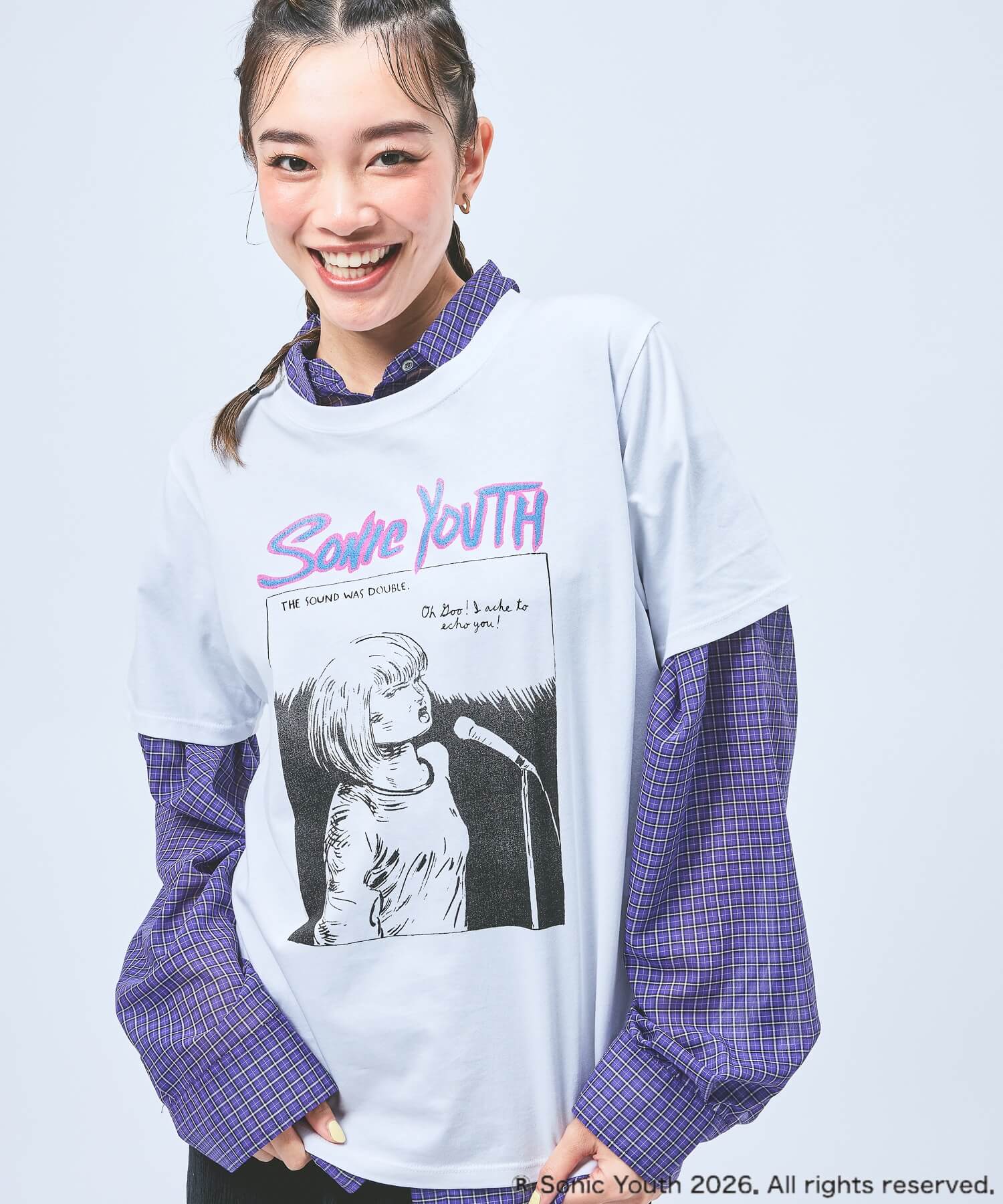 「niko and …」からSONIC YOUTHを大胆にデザインしたTシャツなどが登場。7月2日より販売開始
