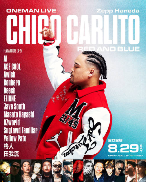 CHICO CARLITO ワンマンライブ “Red and Blue”