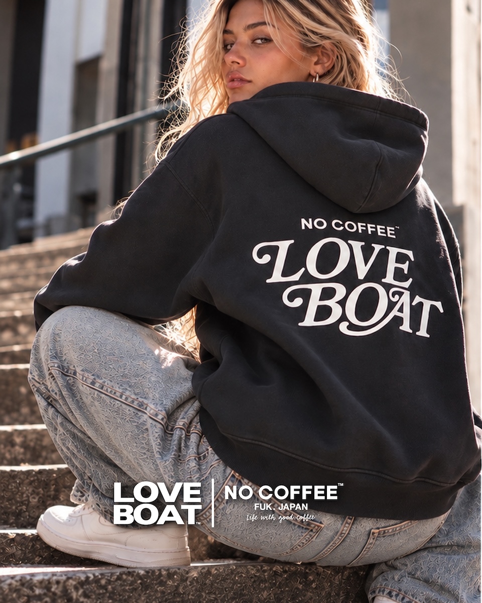 90年代の渋谷を彩ったLOVEBOAT、NO COFFEEと初コラボ　限定アパレル＆雑貨を展開